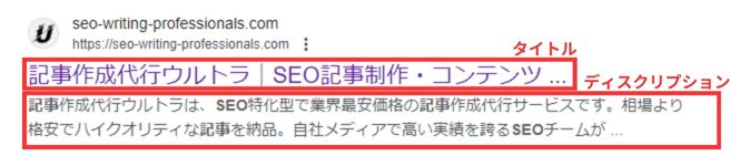タイトルとディスクリプション