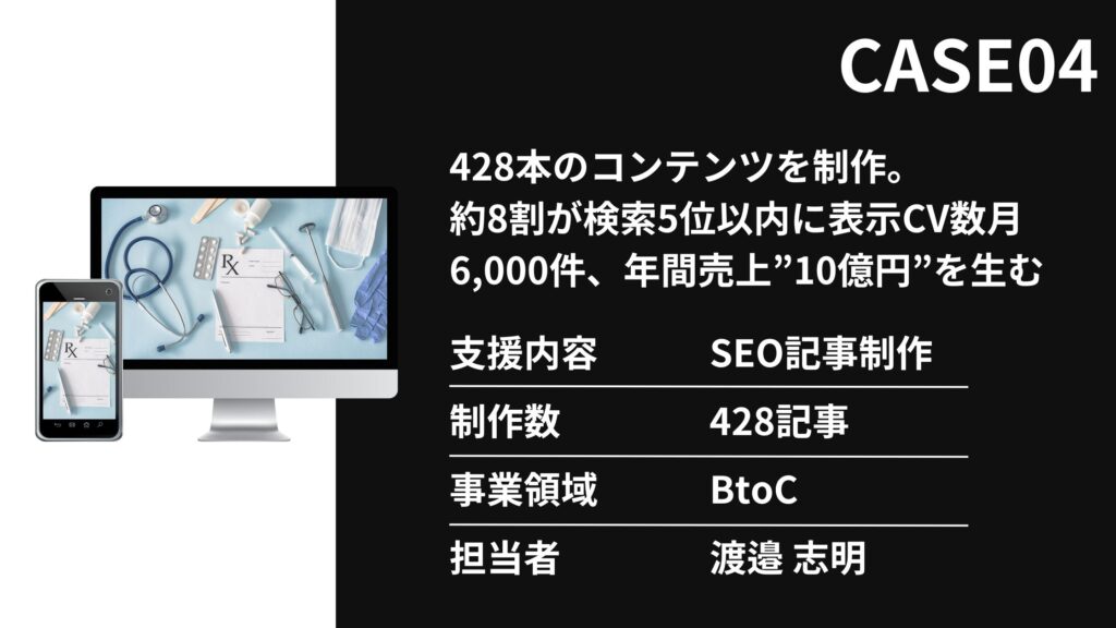 SEO記事制作実績