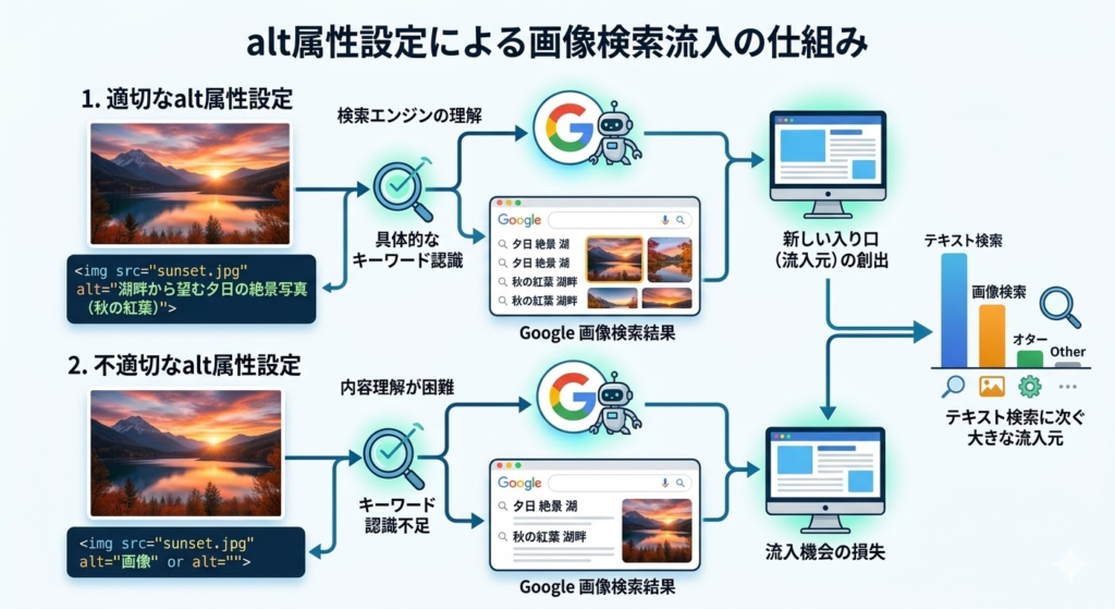 alt属性設定による画像検索流入の仕組み